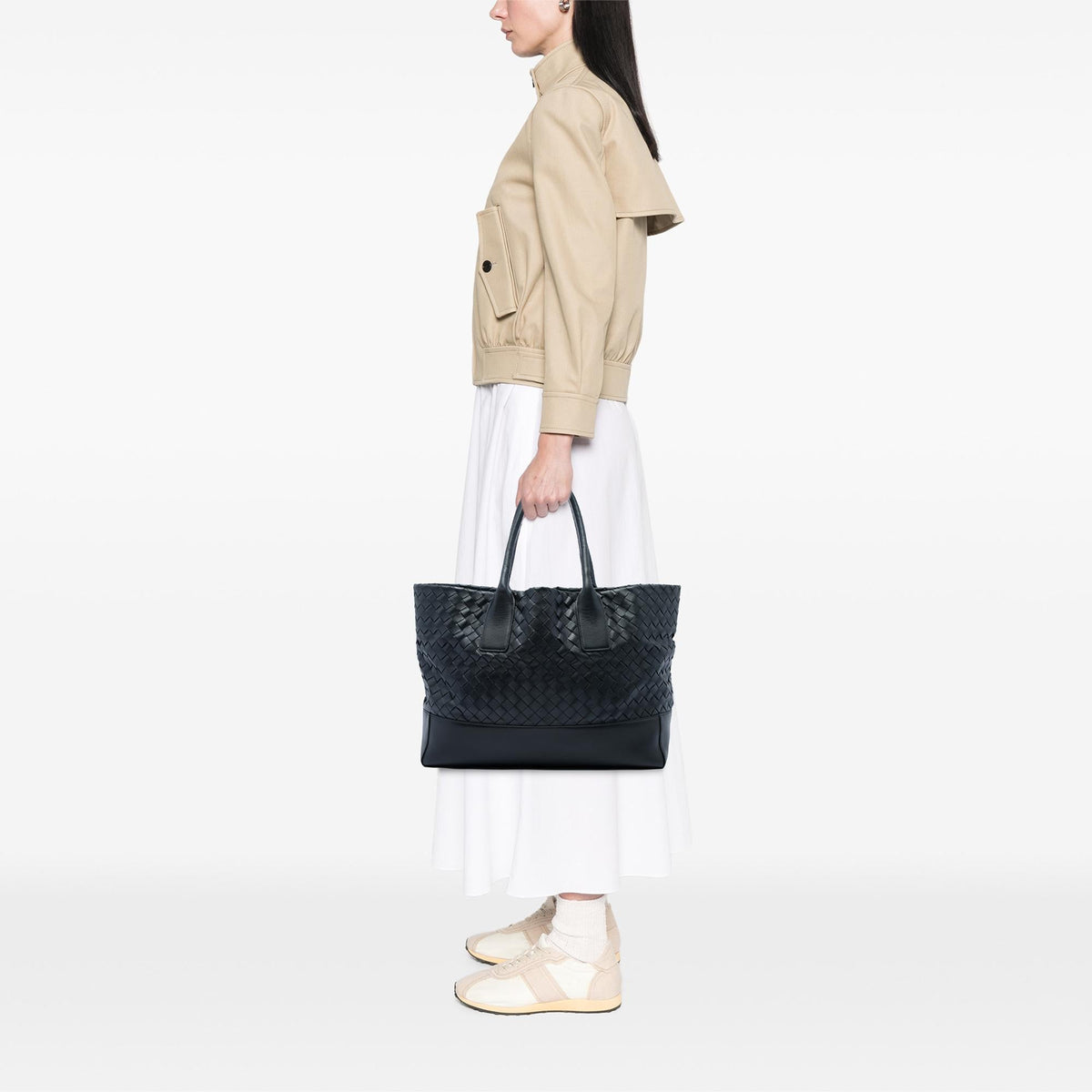 Bottega Veneta Nappa Intrecciato Tote Bag - Black
