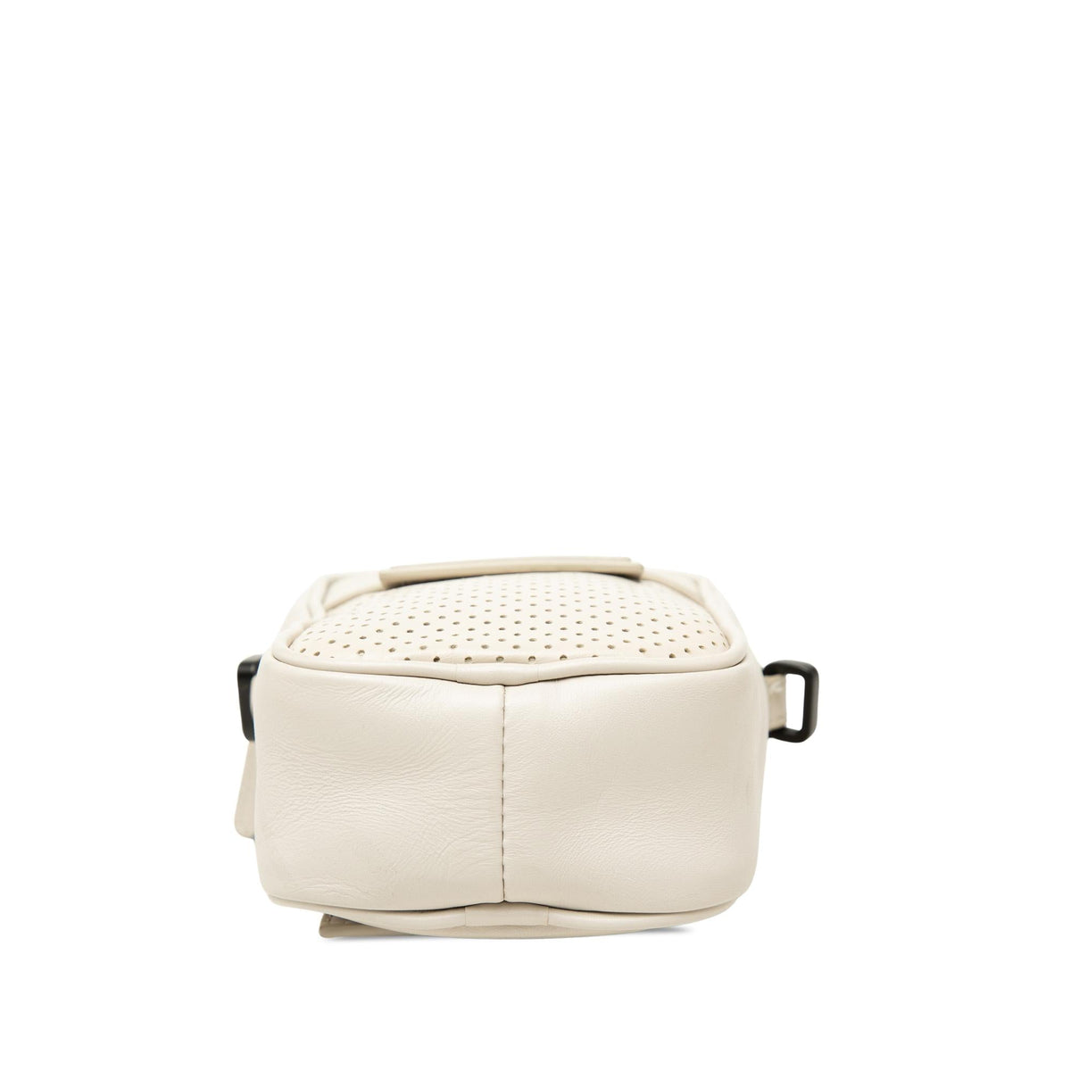 Bottega Veneta Perforated Calfskin Leggero Crossbody Bag - White