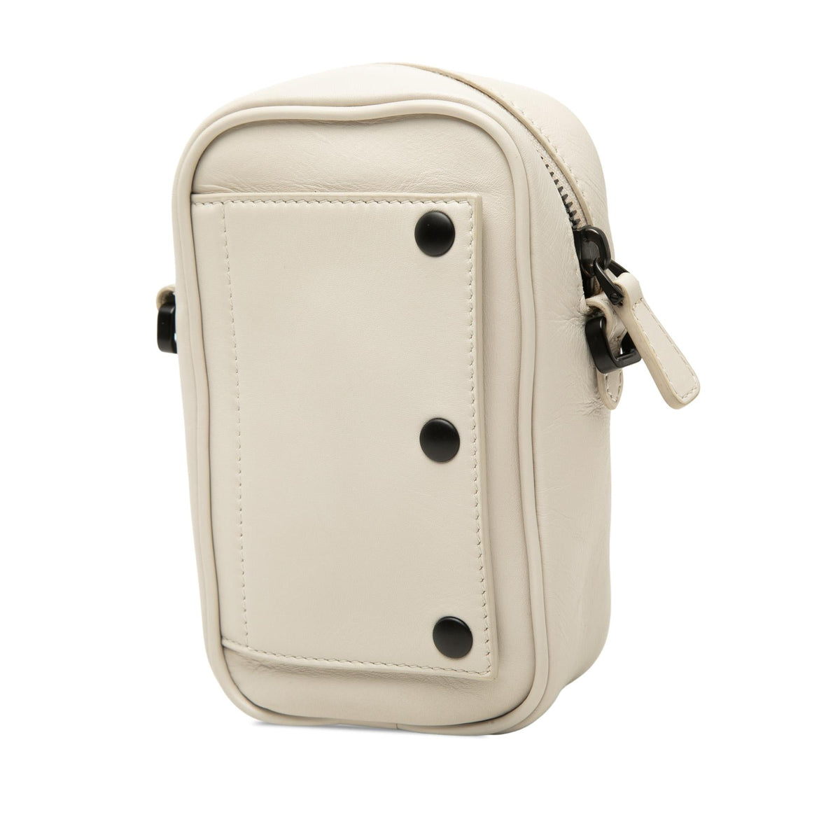 Bottega Veneta Perforated Calfskin Leggero Crossbody Bag - White