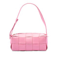 Bottega Veneta Small Lambskin Intrecciato Brick Cassette Shoulder Bag - Pink