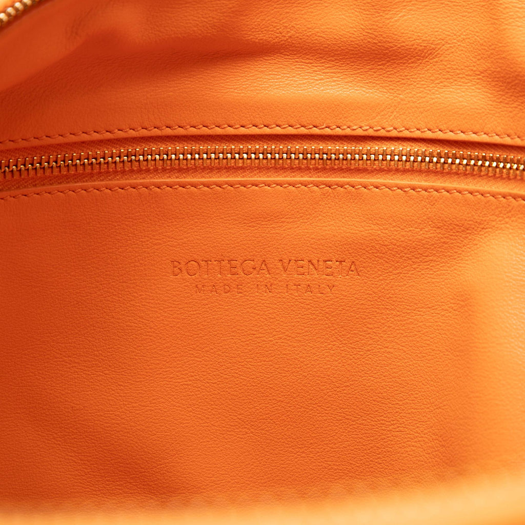 Bottega Veneta Small Nappa Intrecciato Jodie Hobo Bag - Orange