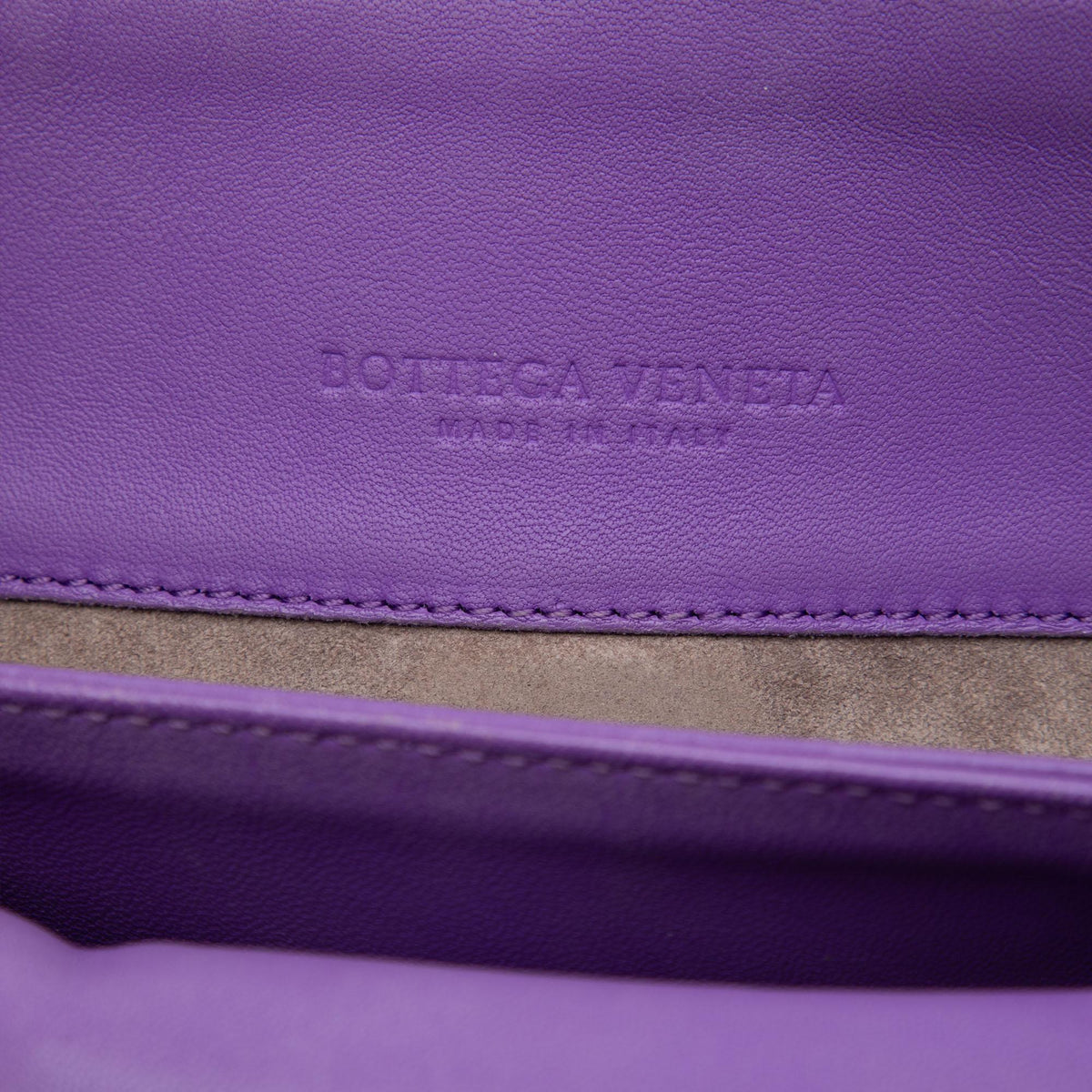 Bottega Veneta Small Nappa Intrecciato Olimpia Crossbody Bag - Purple