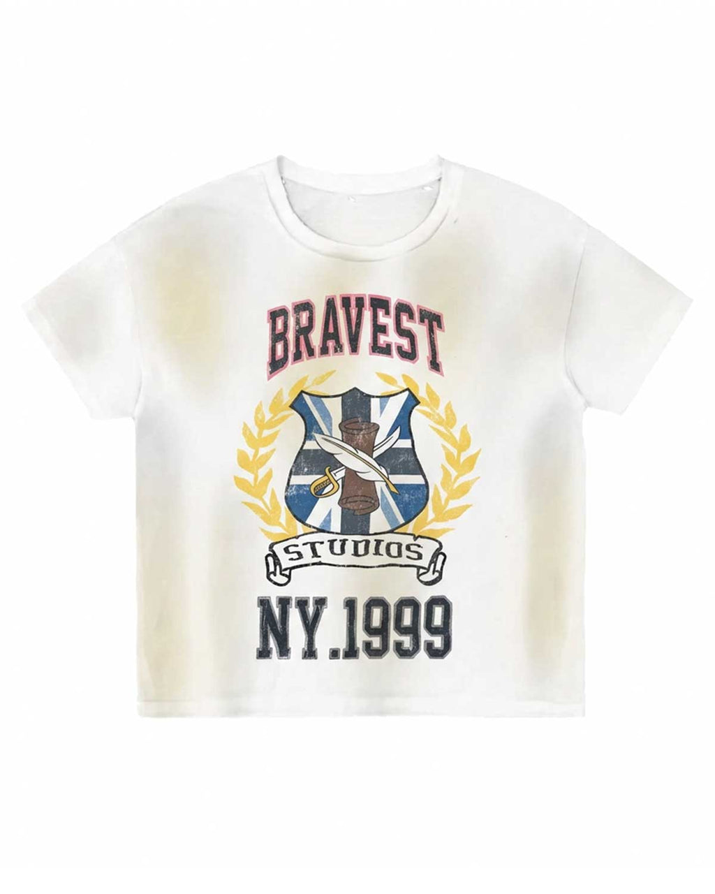 Bravest Studios Crest Tee White