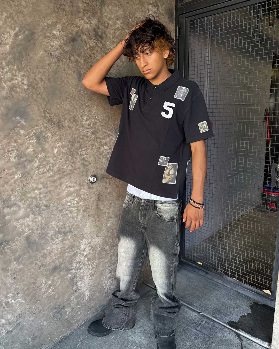 Bravest Studios Patch Polo Black