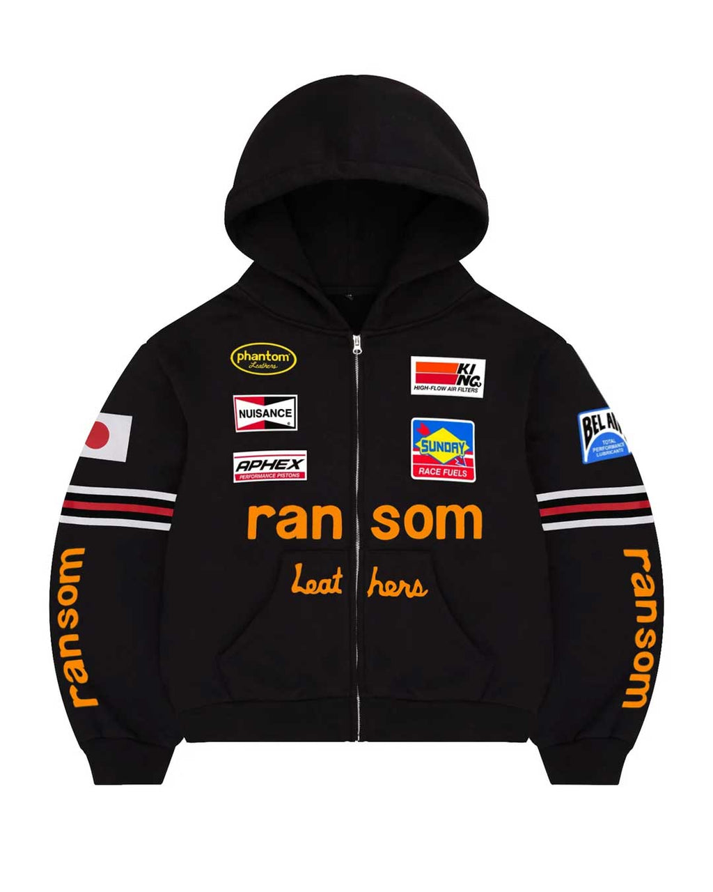 Bravest Studios Ransom Zip Up Hoodie Black