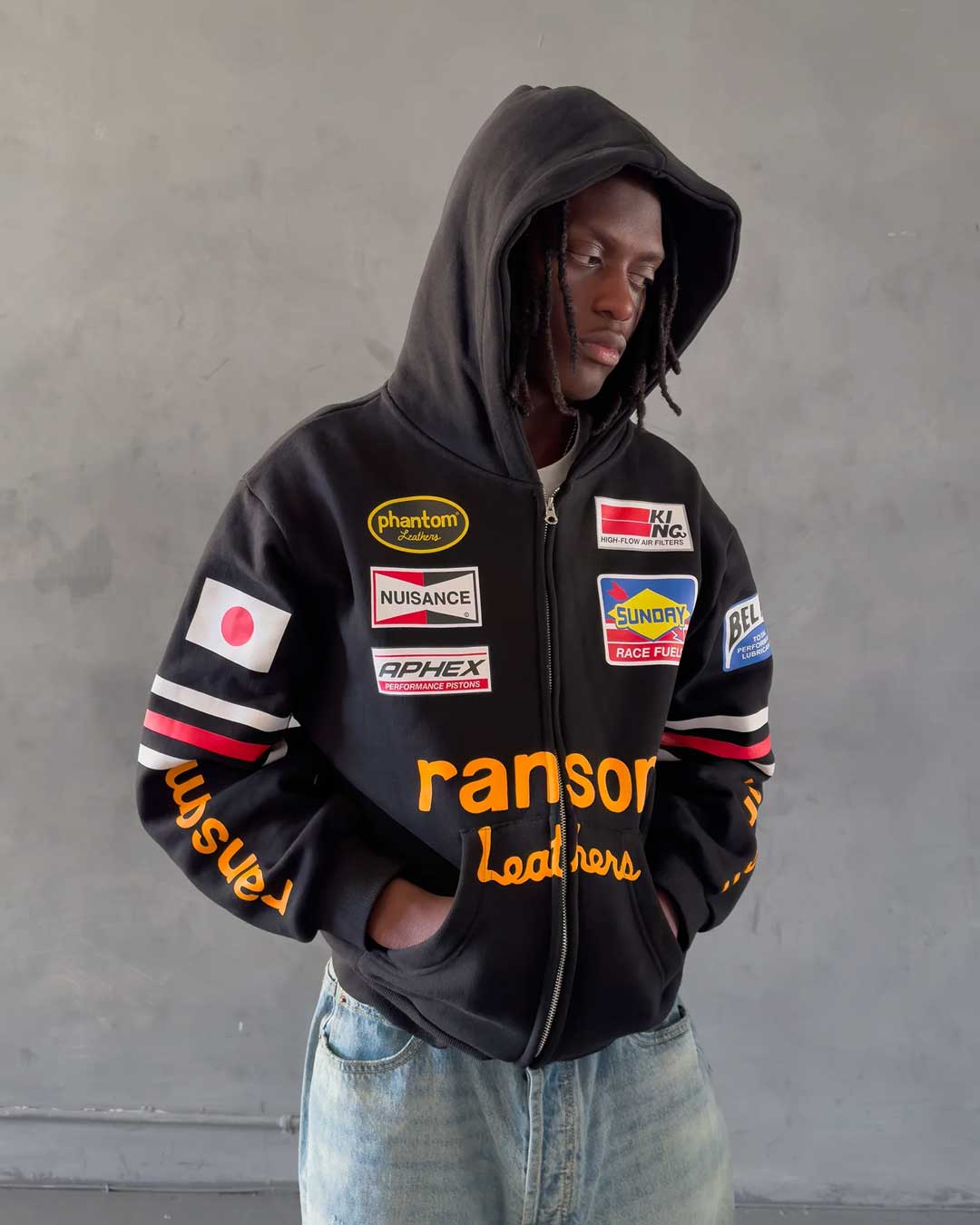 Bravest Studios Ransom Zip Up Hoodie Black