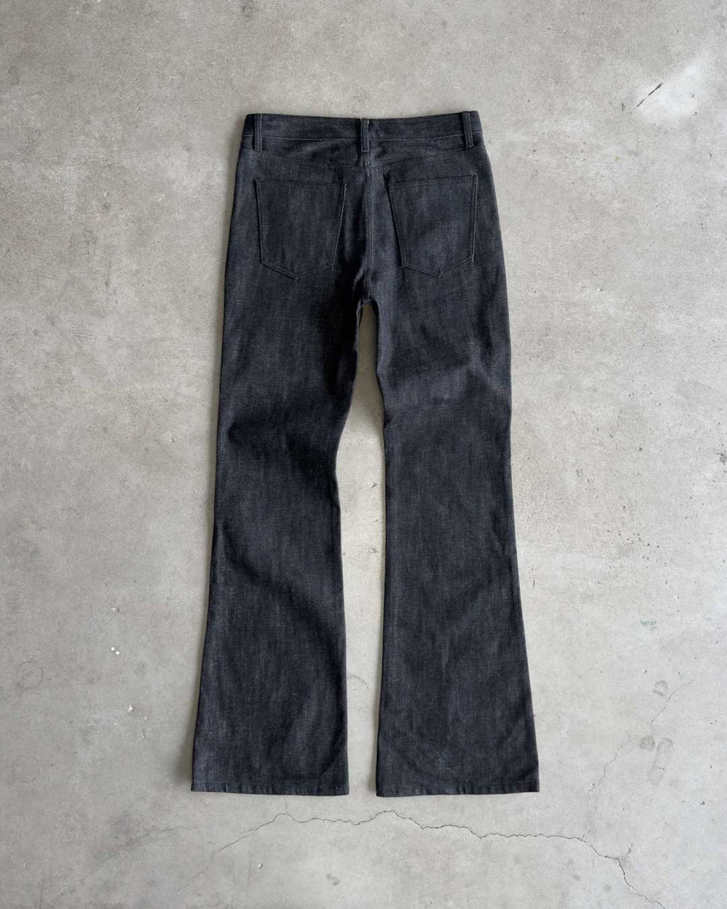 Bravest Studios Raw Flare Denim Black