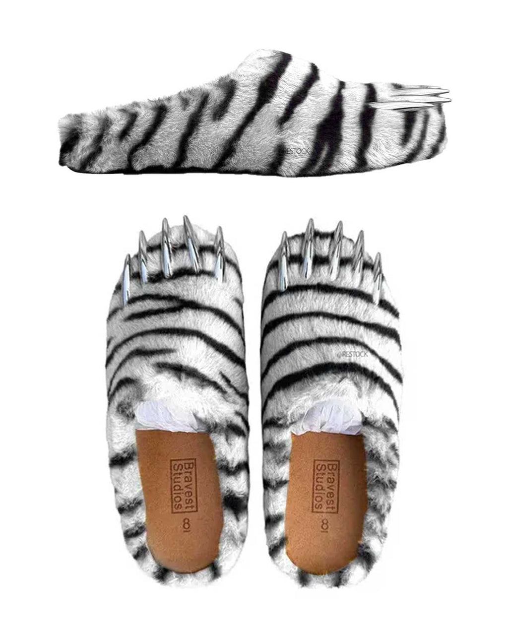 Bravest Studios Tiger Bear Claw Mule White