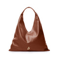 PEBBLE HOBO SHOULDER BAG - BROWN