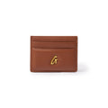 PEBBLE CARD HOLDER - BROWN