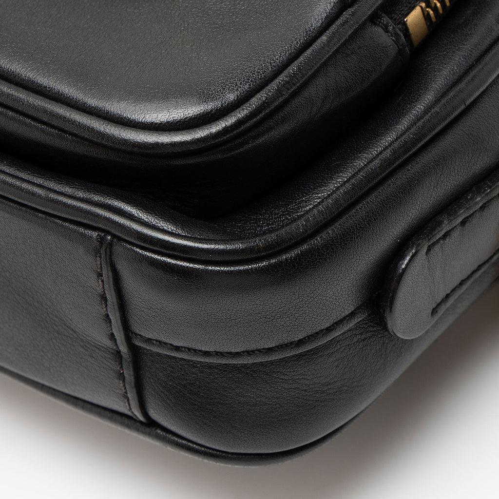 Burberry Leather Link Camera Bag - Black