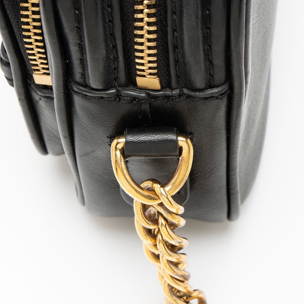 Burberry Leather Link Camera Bag - Black