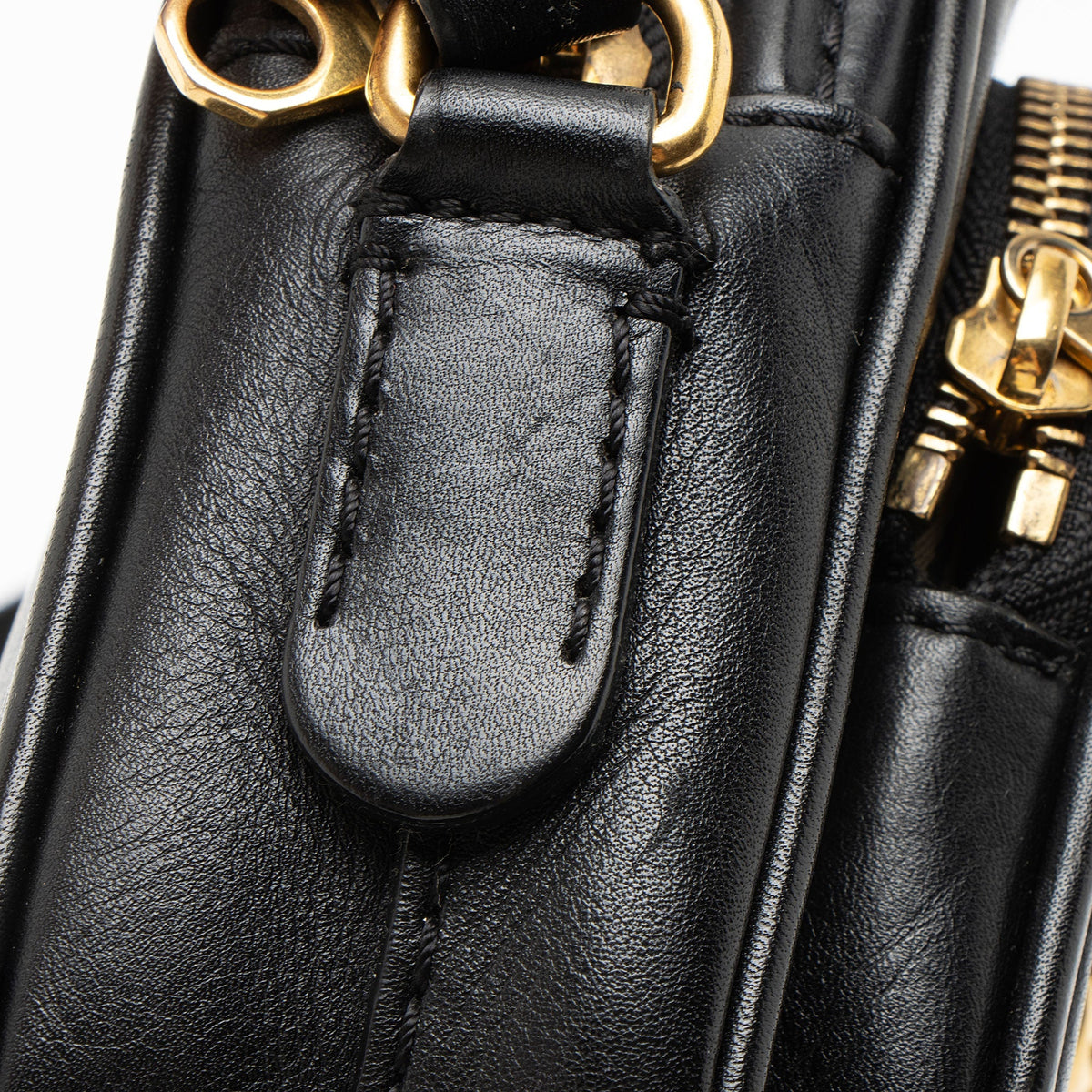 Burberry Leather Link Camera Bag - Black