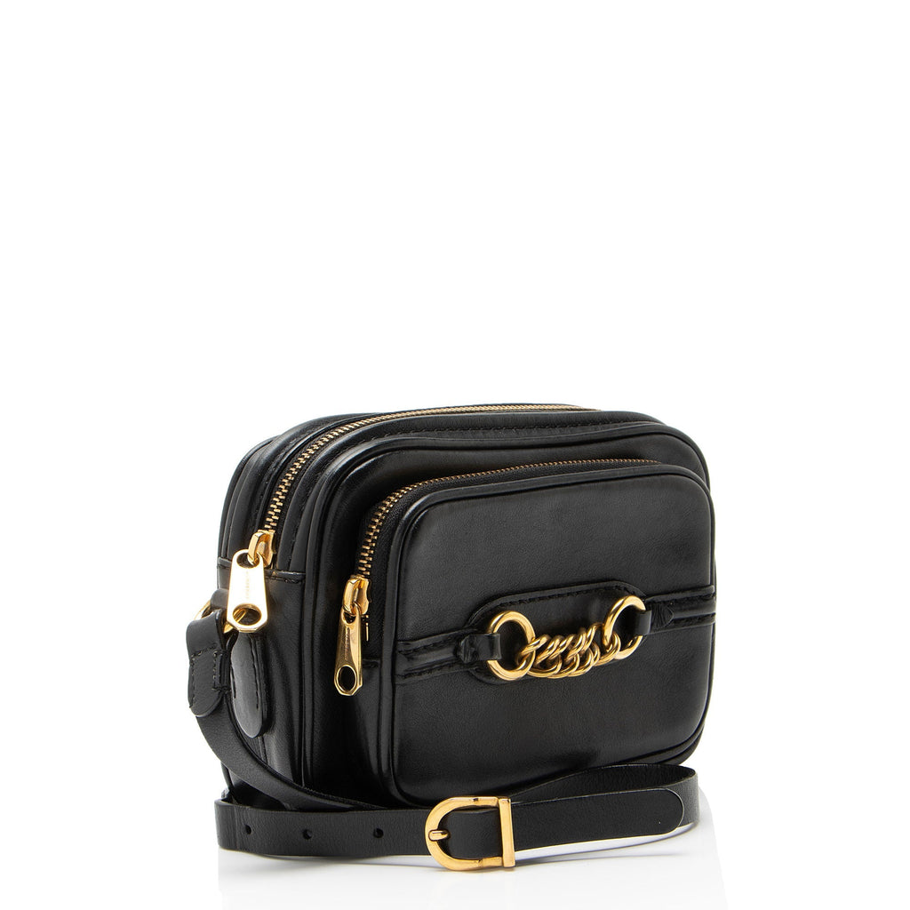 Burberry Leather Link Camera Bag - Black