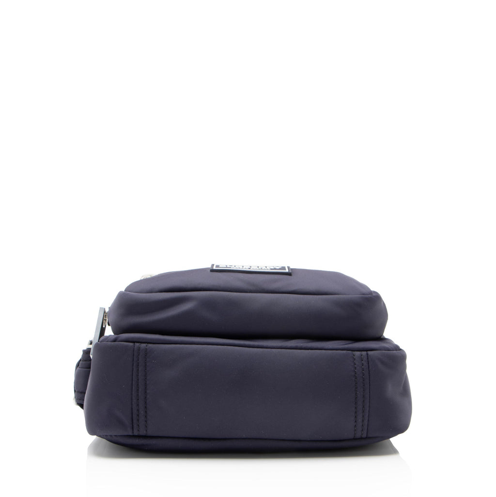 Burberry Nylon Logo Zip Messenger - Blue