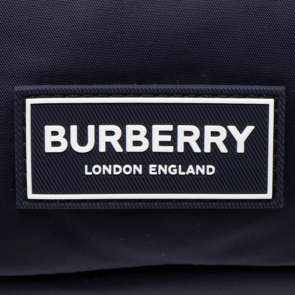 Burberry Nylon Logo Zip Messenger - Blue