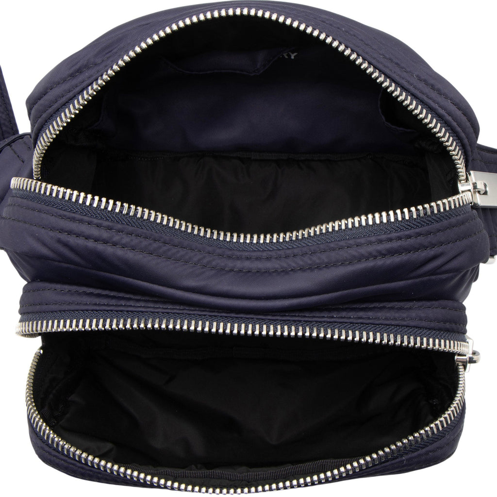 Burberry Nylon Logo Zip Messenger - Blue