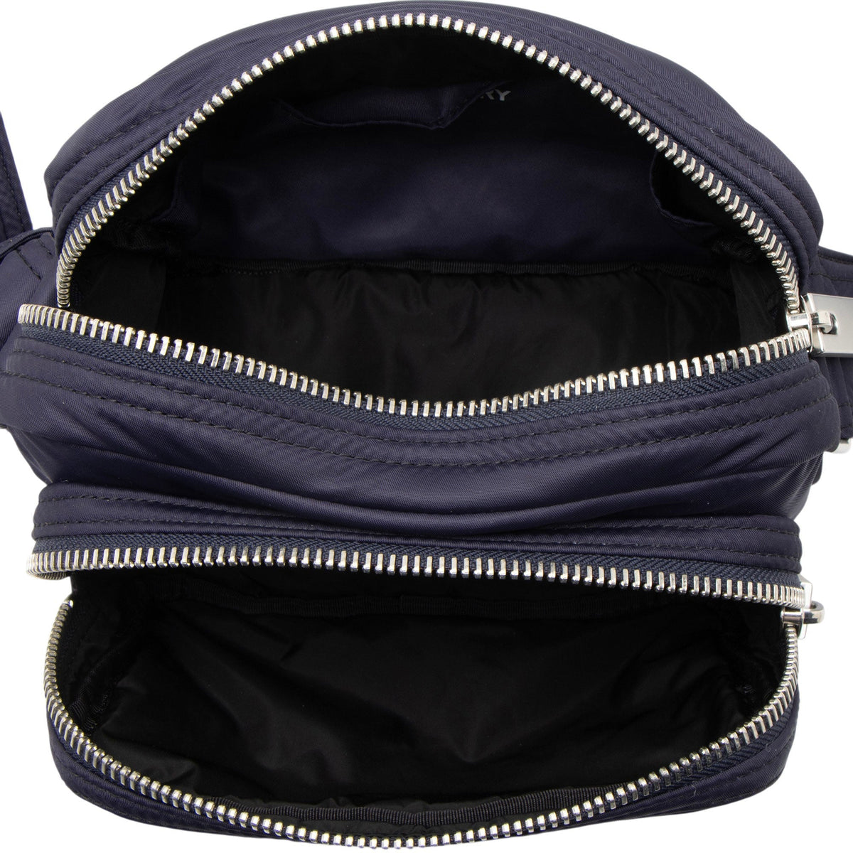 Burberry Nylon Logo Zip Messenger - Blue