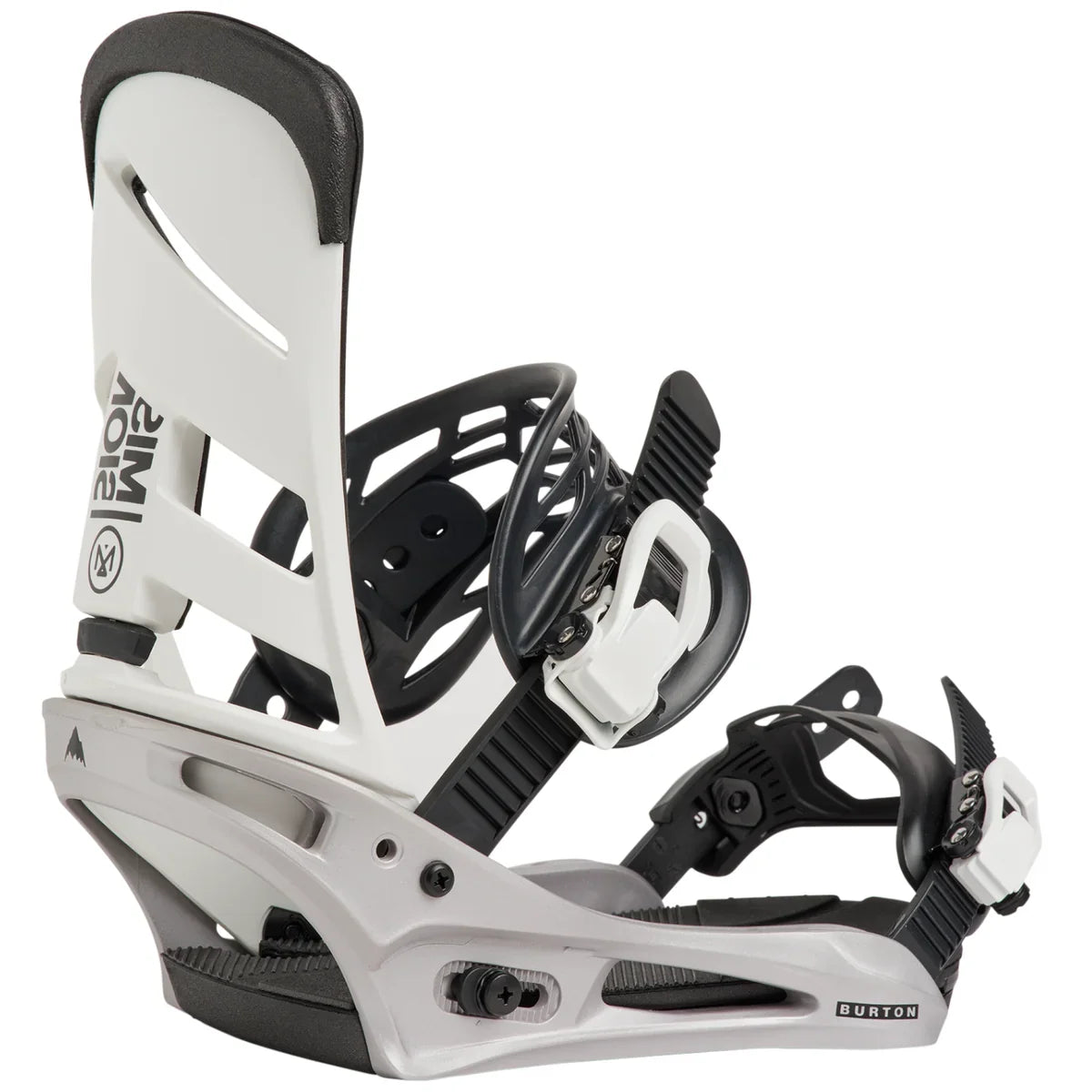Burton Men's Mission Snowboard Bindings 2027 (White/Silver)