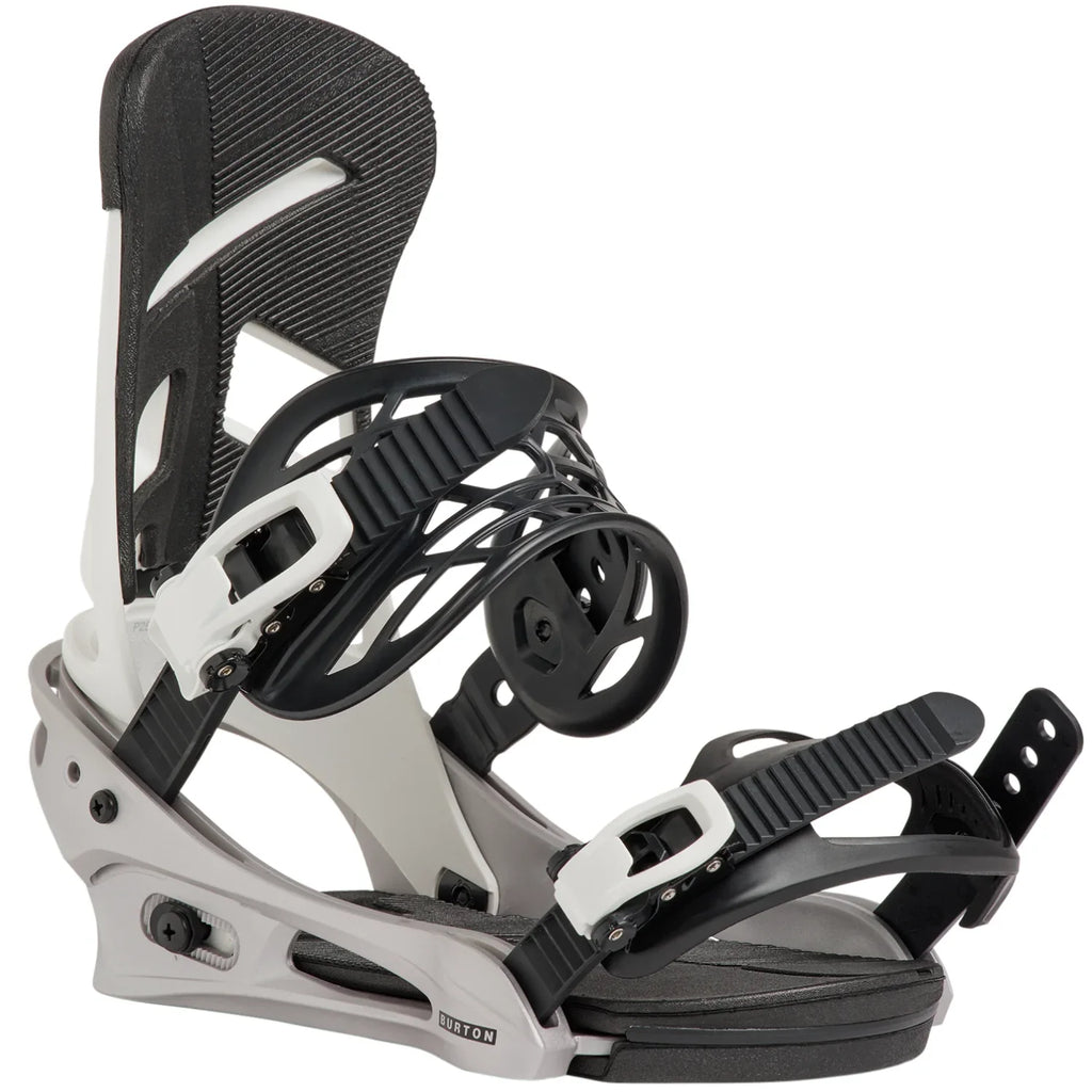 Burton Men's Mission Snowboard Bindings 2027 (White/Silver)