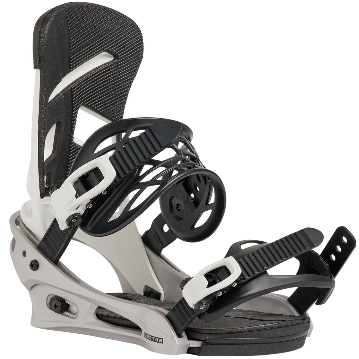 Burton Men's Mission Snowboard Bindings 2027 (White/Silver)