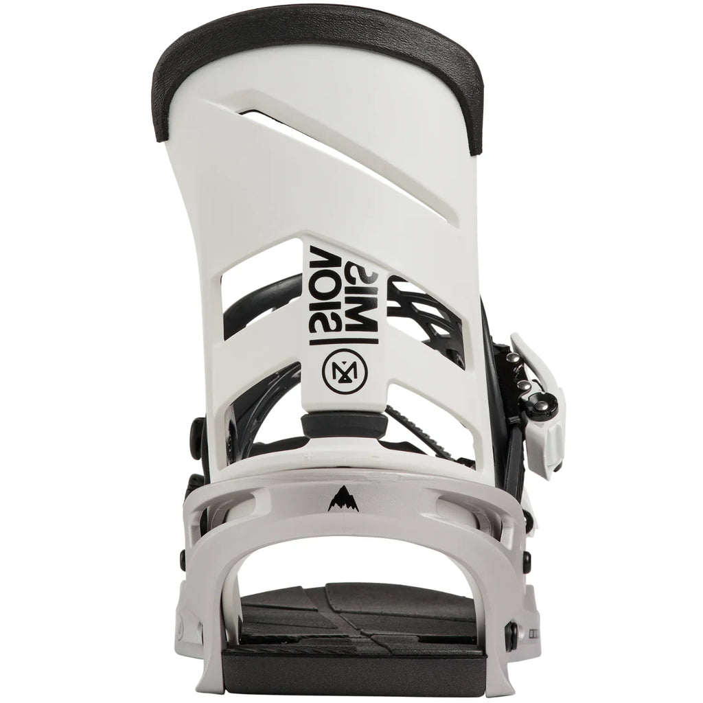 Burton Men's Mission Snowboard Bindings 2027 (White/Silver)