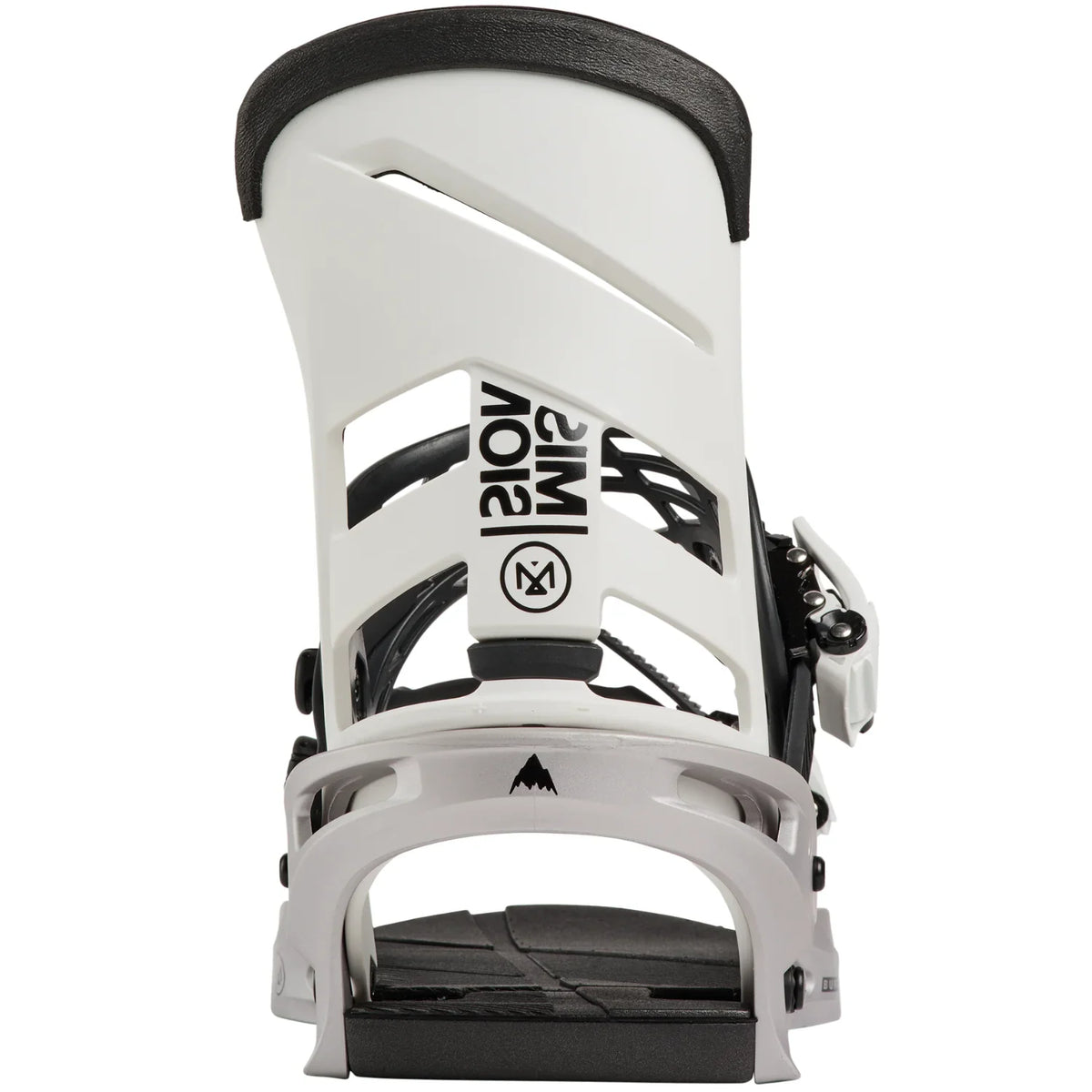 Burton Men's Mission Snowboard Bindings 2027 (White/Silver)