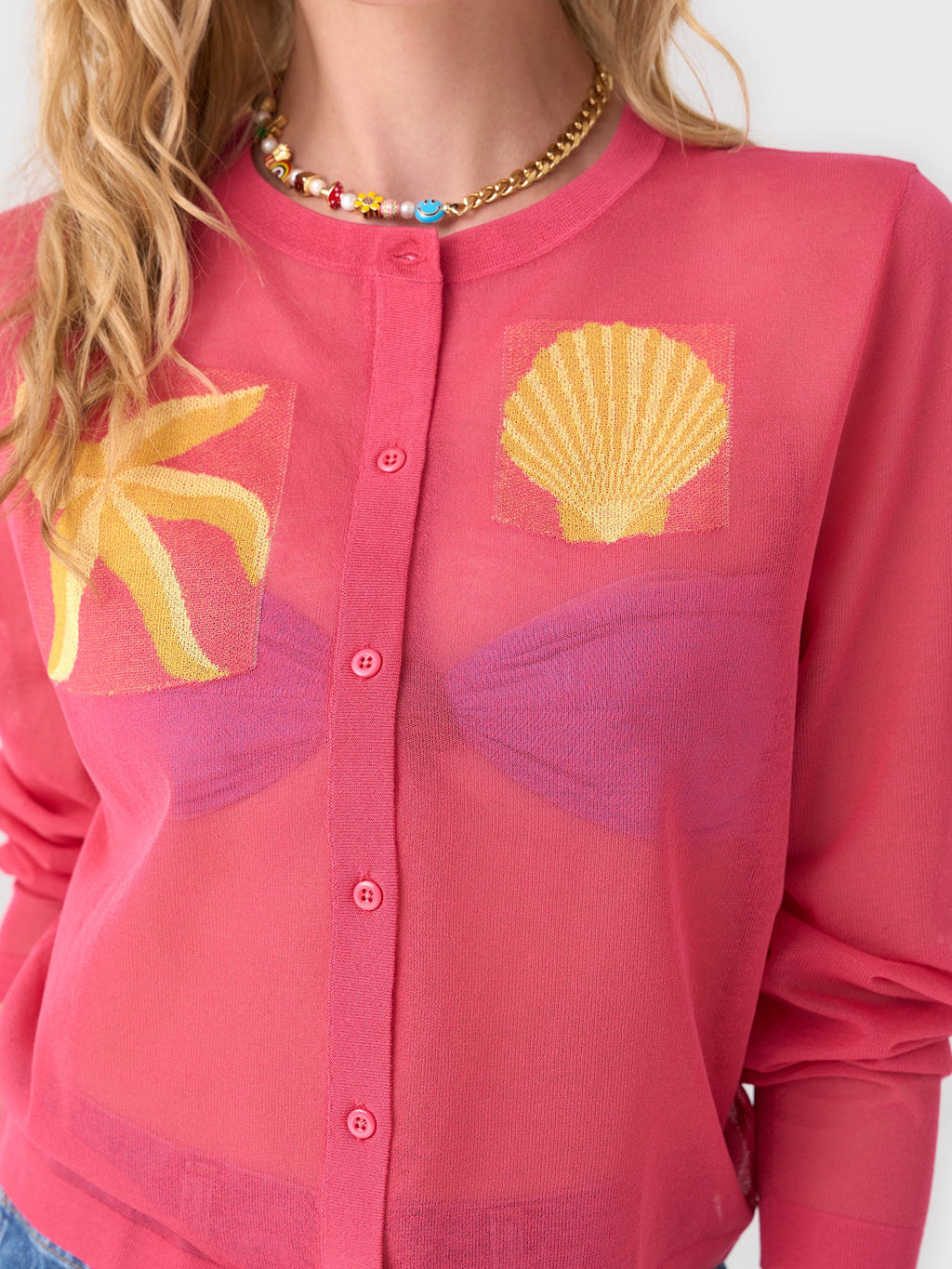 EM On Holiday Women's Summer Knit Cardigan