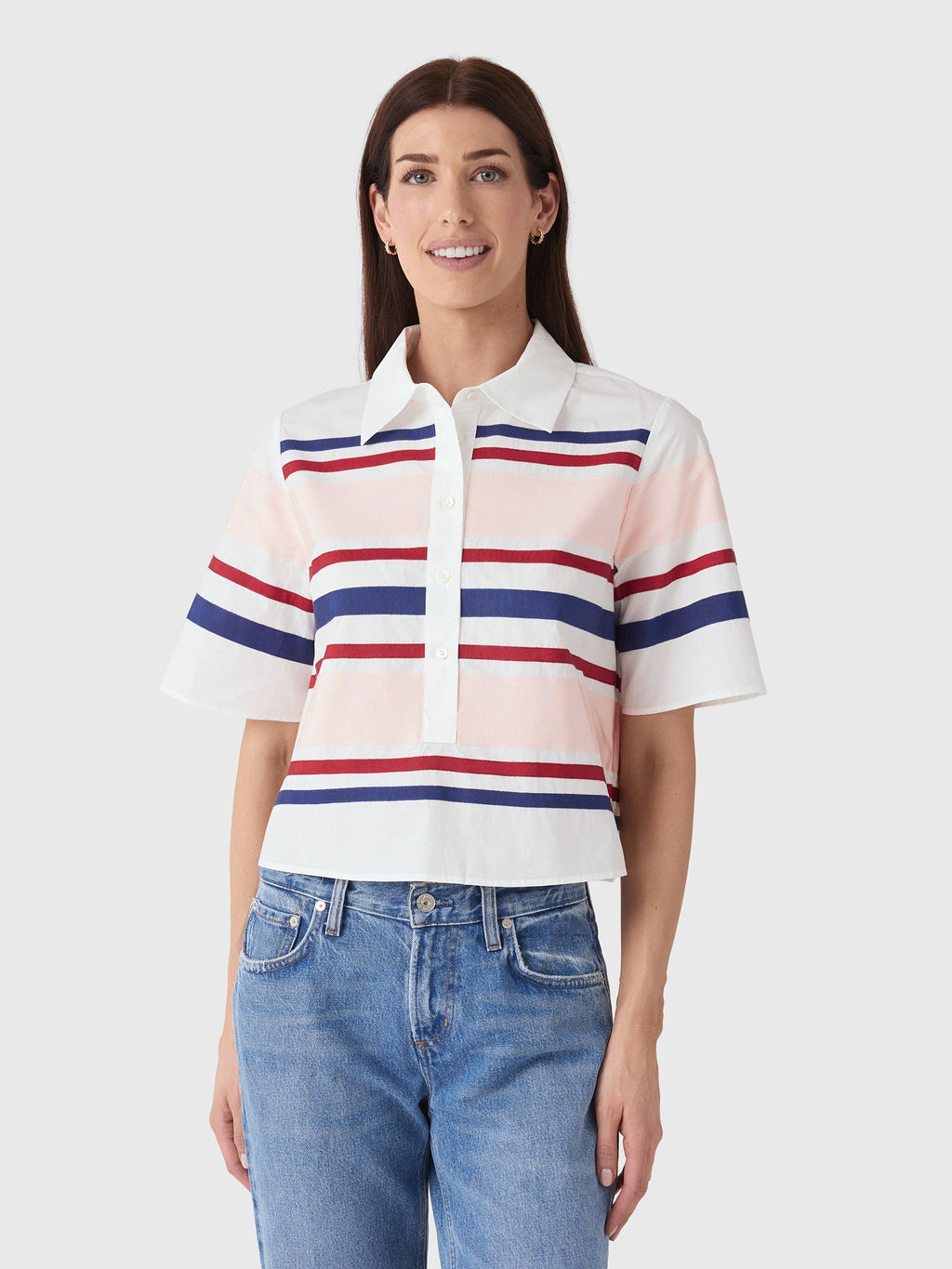 Rosie Assoulin Women's Ribbon Rugby Top