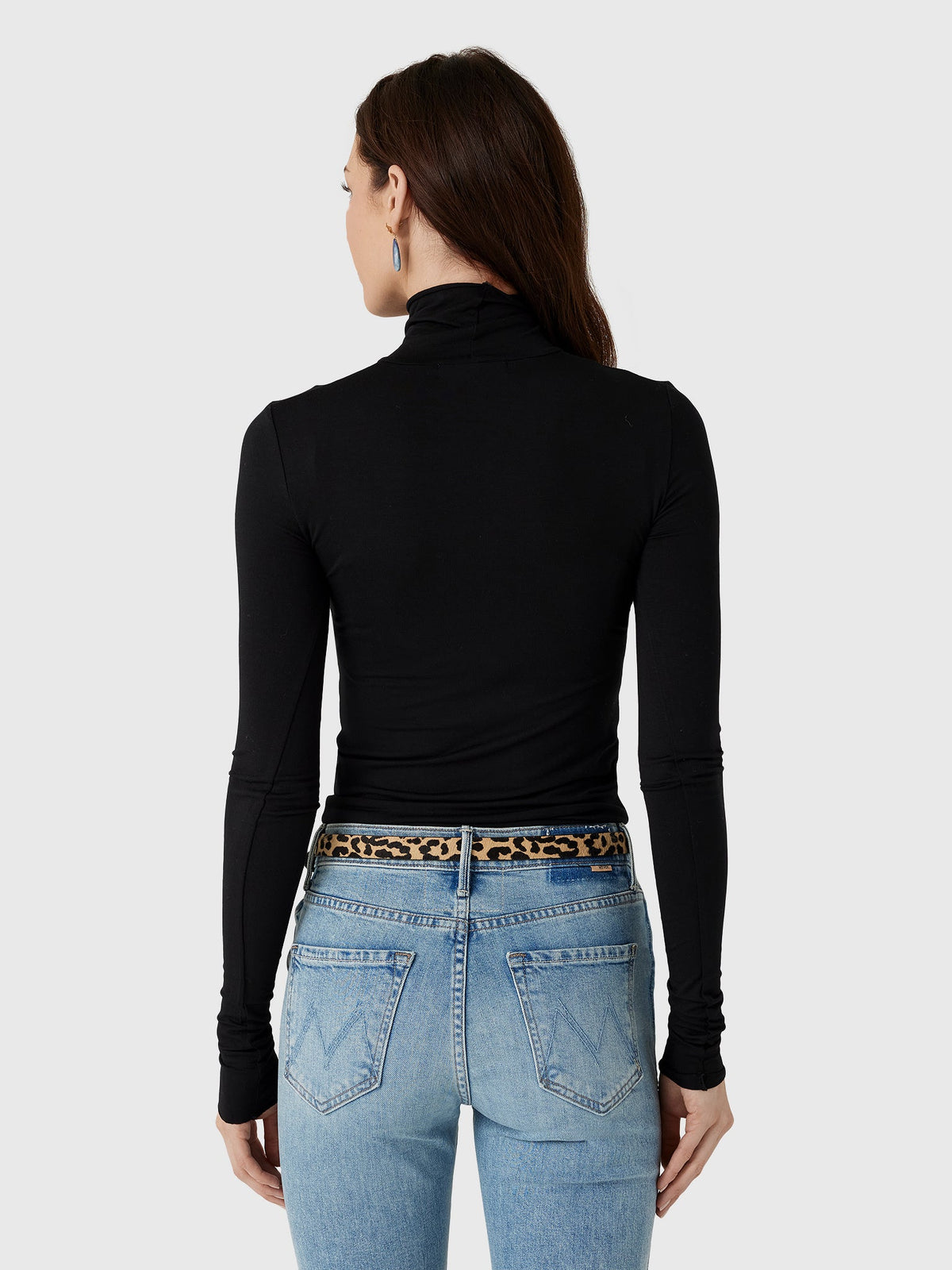 Eterne Women's Fitted Turtleneck Top