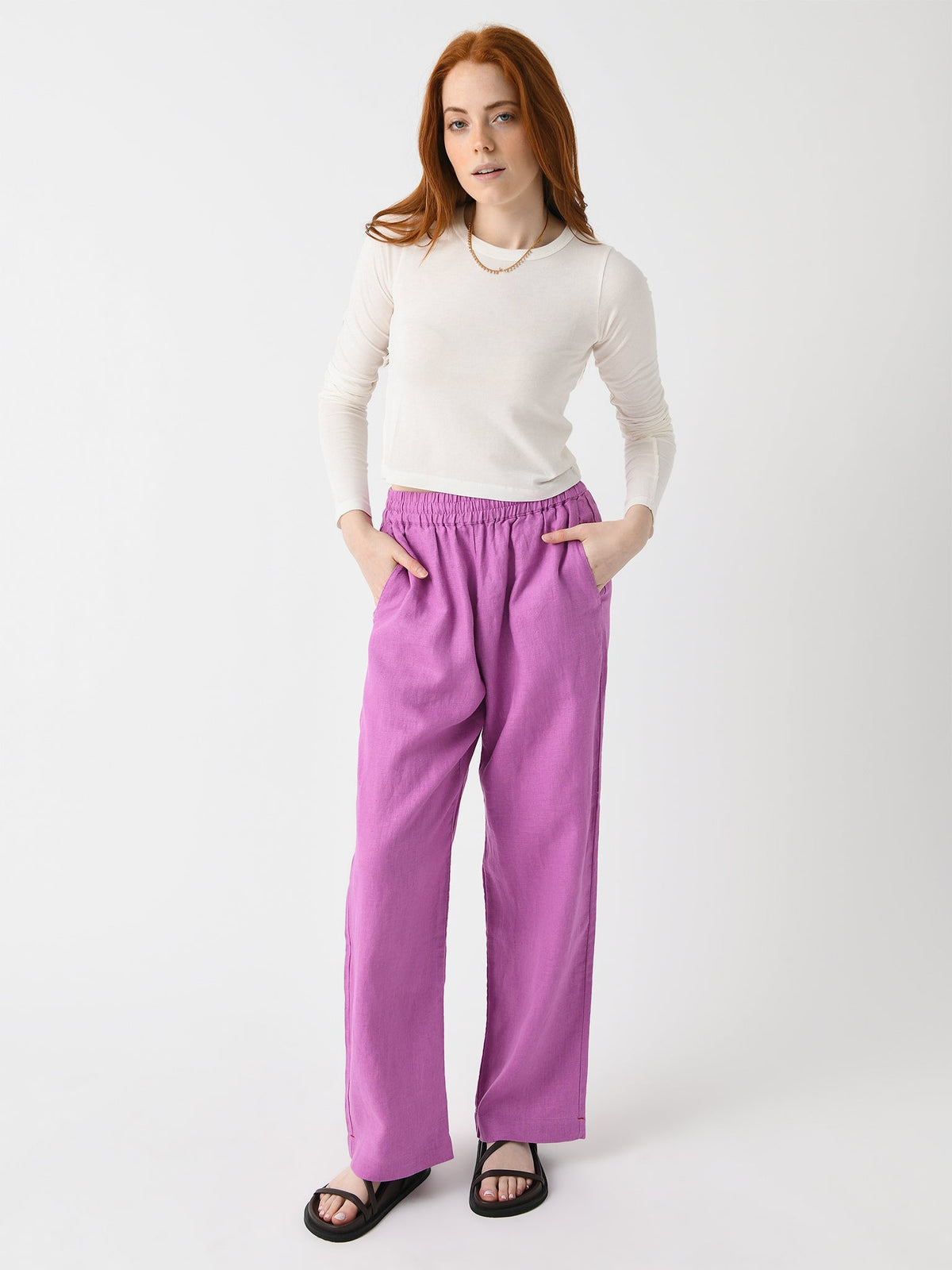 Eterne Women's Long Sleeve Baby Tee