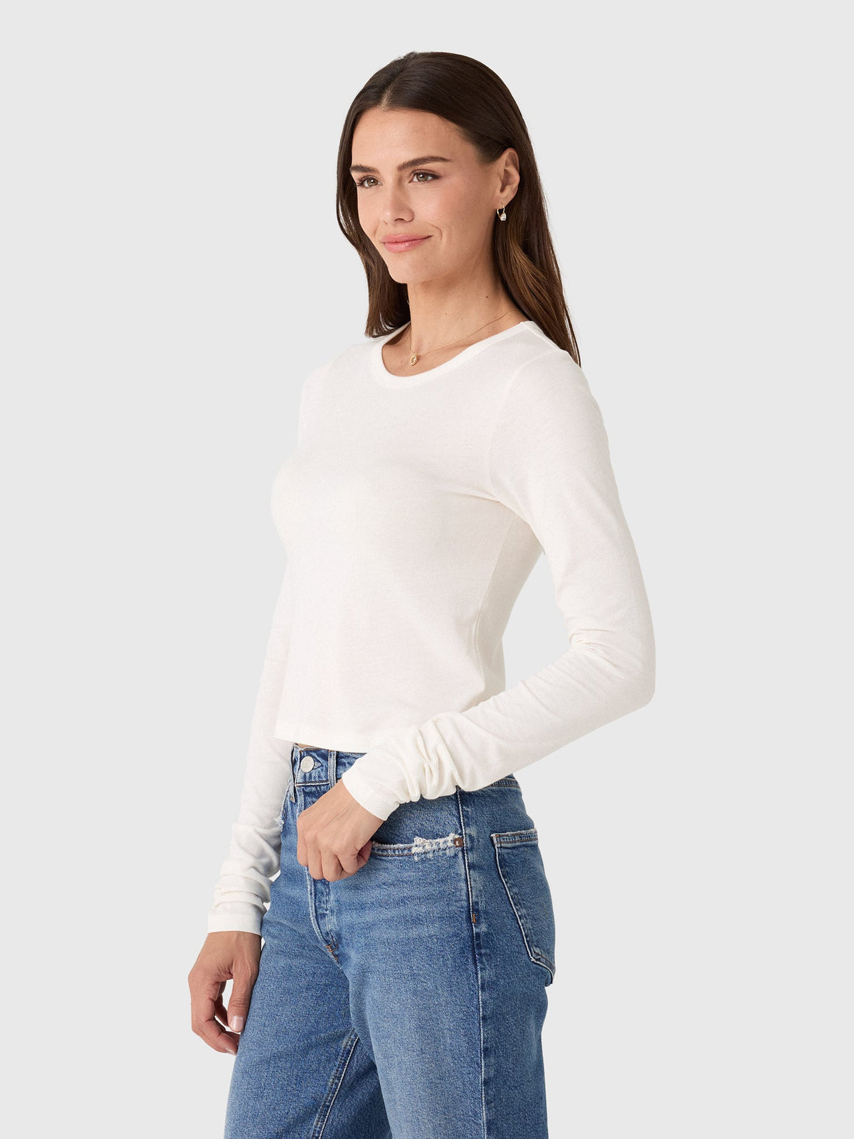 Eterne Women's Long Sleeve Baby Tee