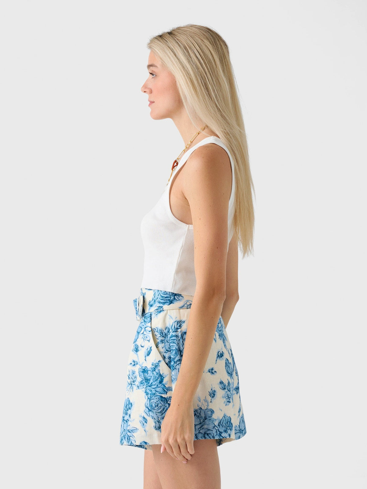 Eterne Women's Cropped Scoop Neck Tank