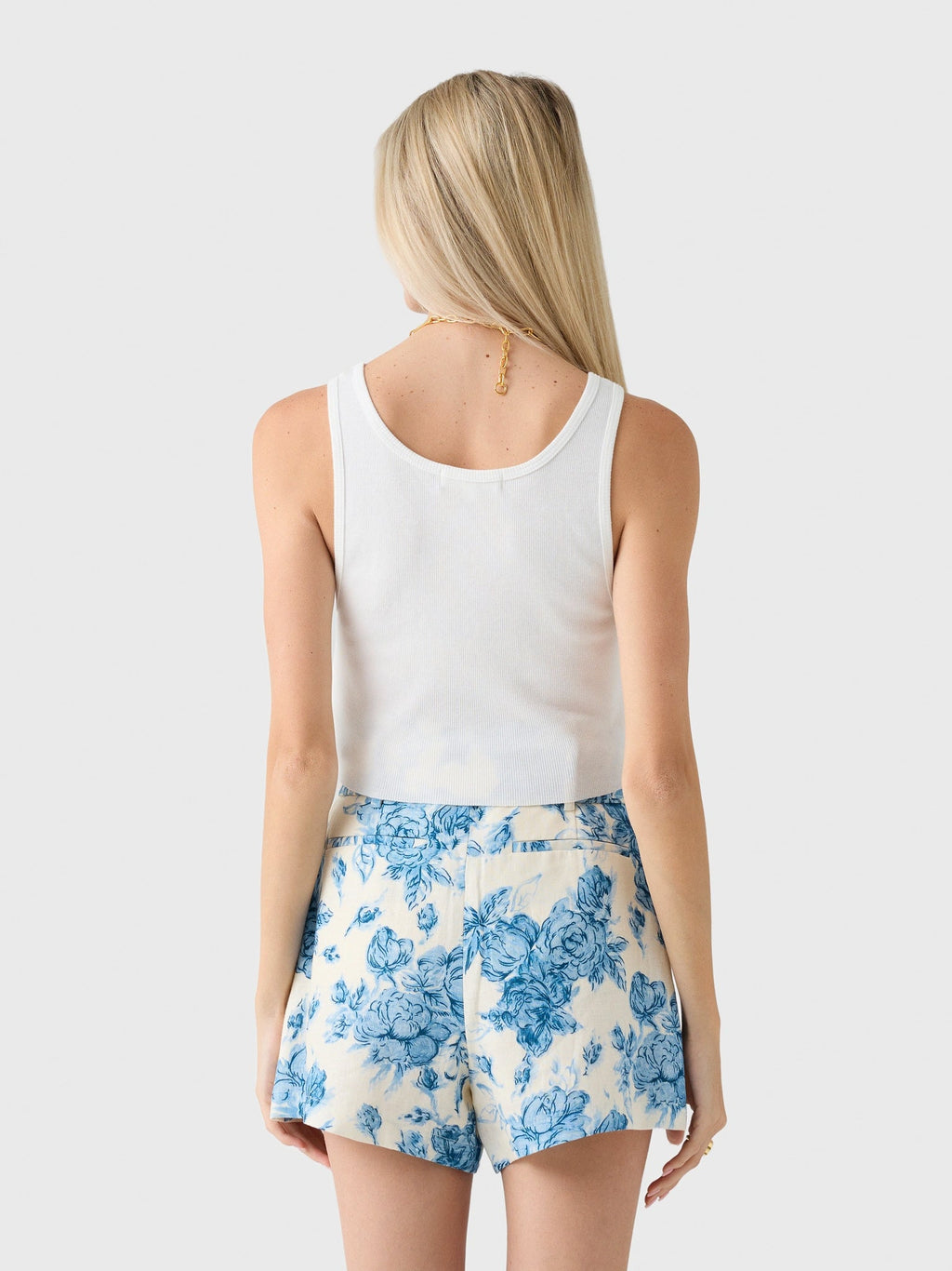 Eterne Women's Cropped Scoop Neck Tank