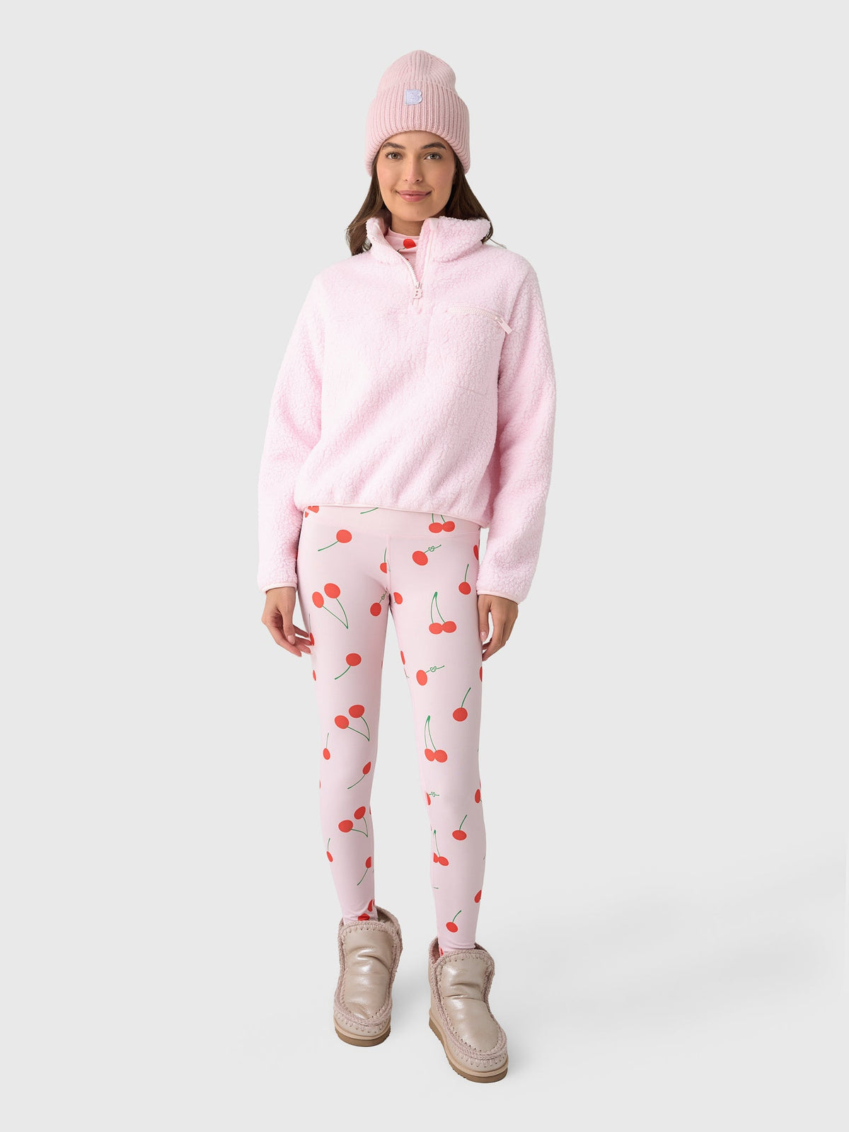 Berno Women's Cloud Zip Fleece Pullover