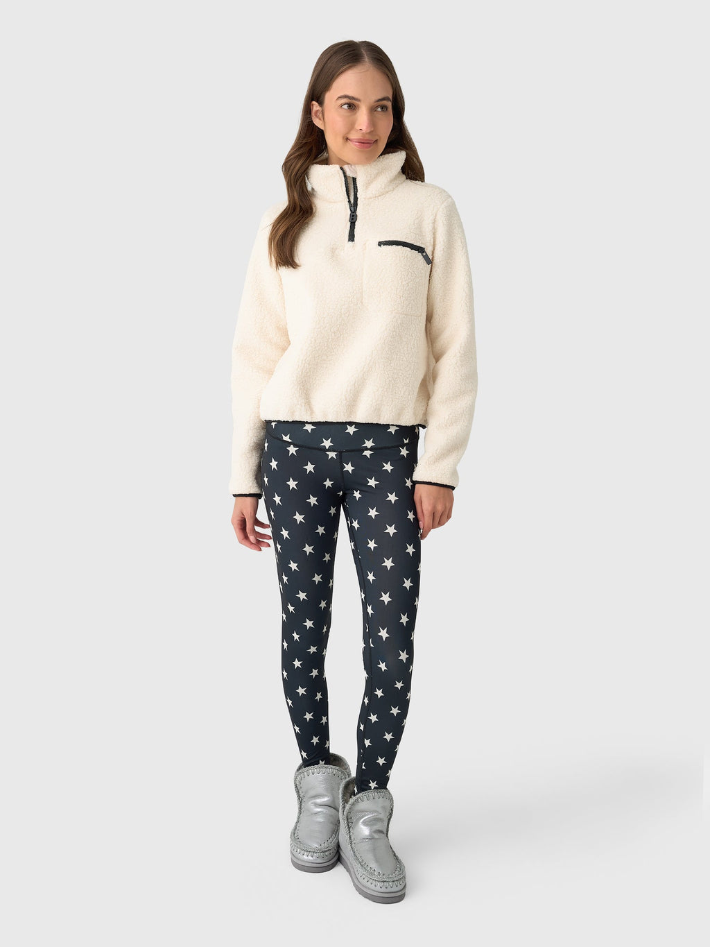 Berno Women's Cloud Zip Fleece Pullover