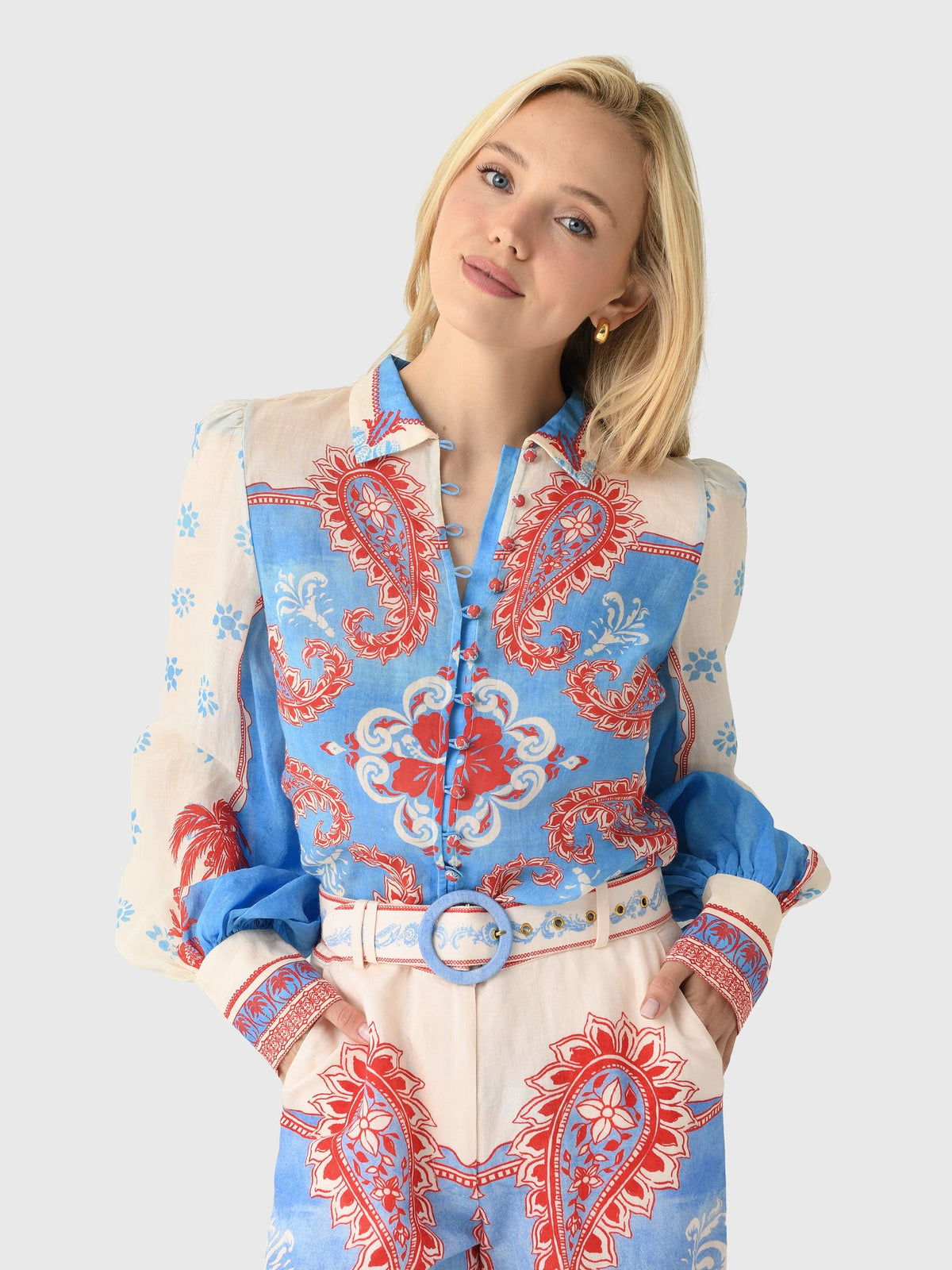 Kate Ford Women's Clivia Collar Blouse