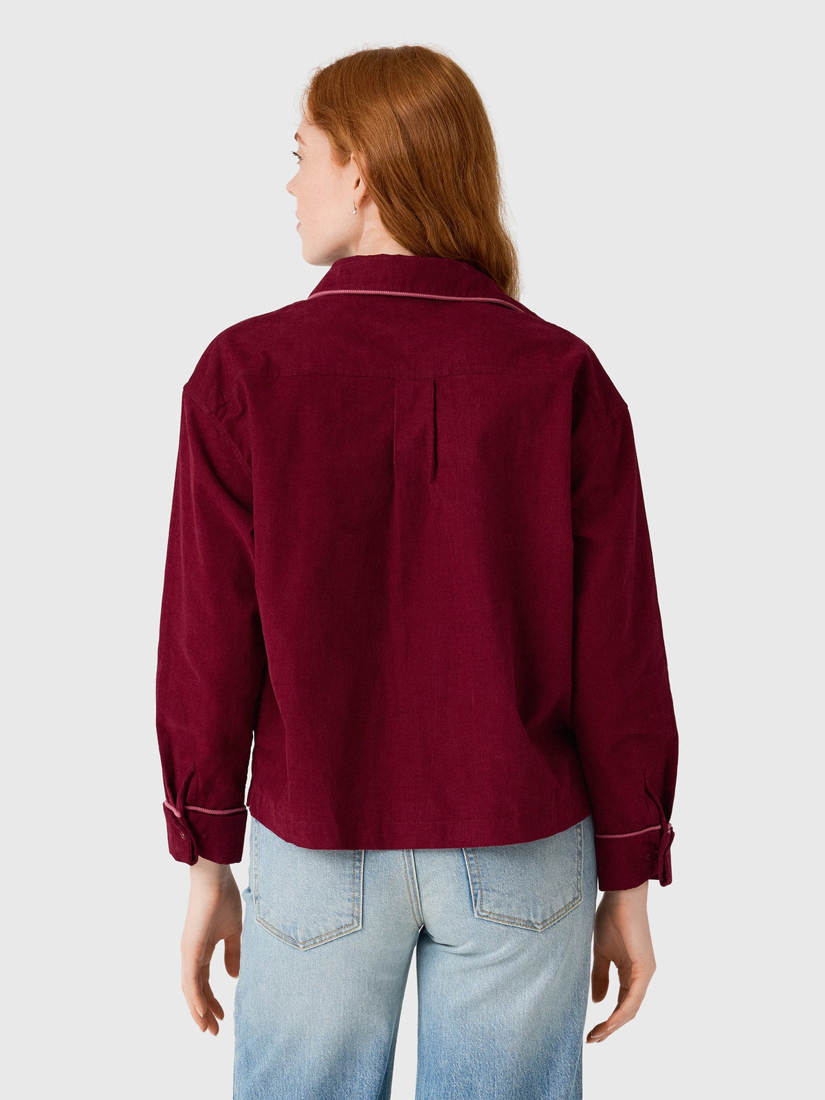 Love Note Women's Cord Boyfriend Top