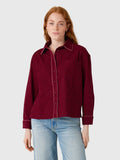Love Note Women's Cord Boyfriend Top