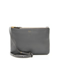 Celine Lambskin Trio Small Crossbody Bag - Grey
