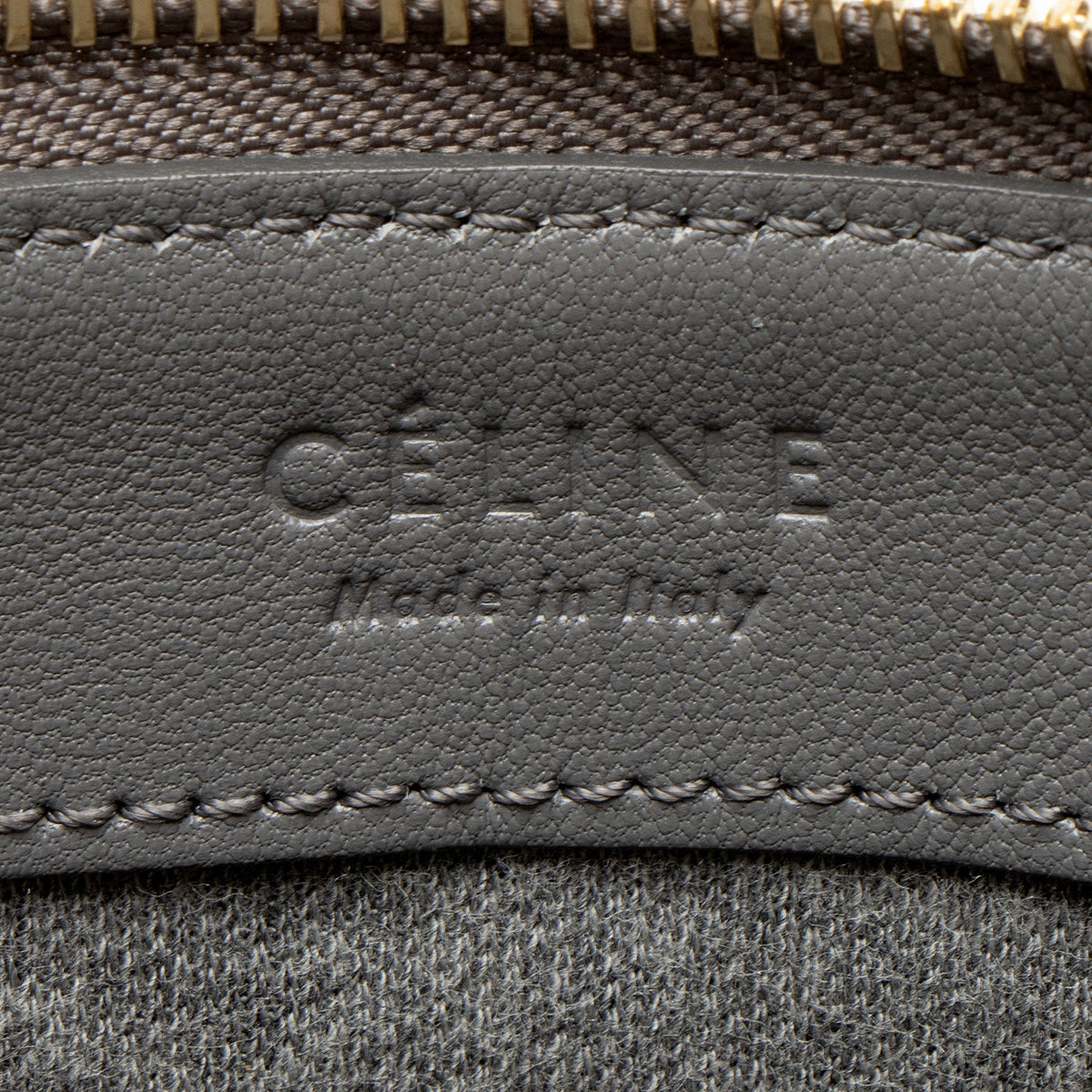 Celine Lambskin Trio Small Crossbody Bag - Grey