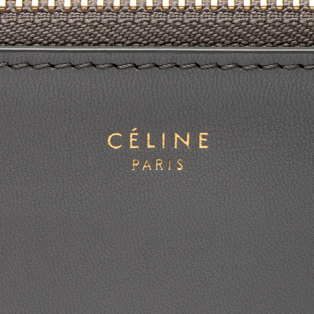 Celine Lambskin Trio Small Crossbody Bag - Grey