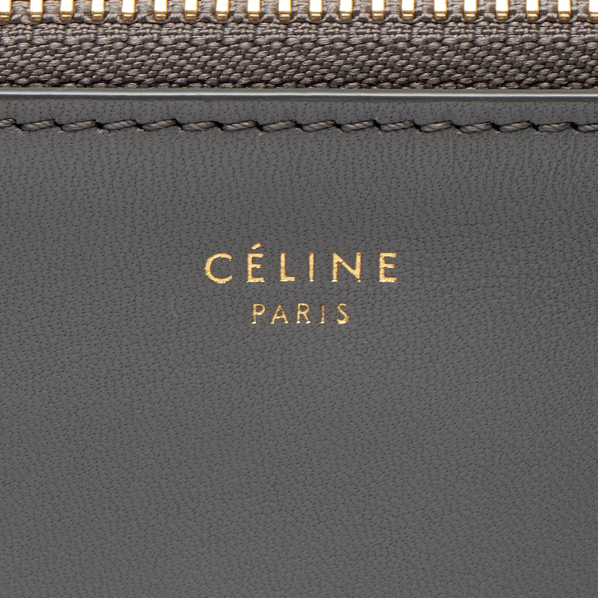 Celine Lambskin Trio Small Crossbody Bag - Grey