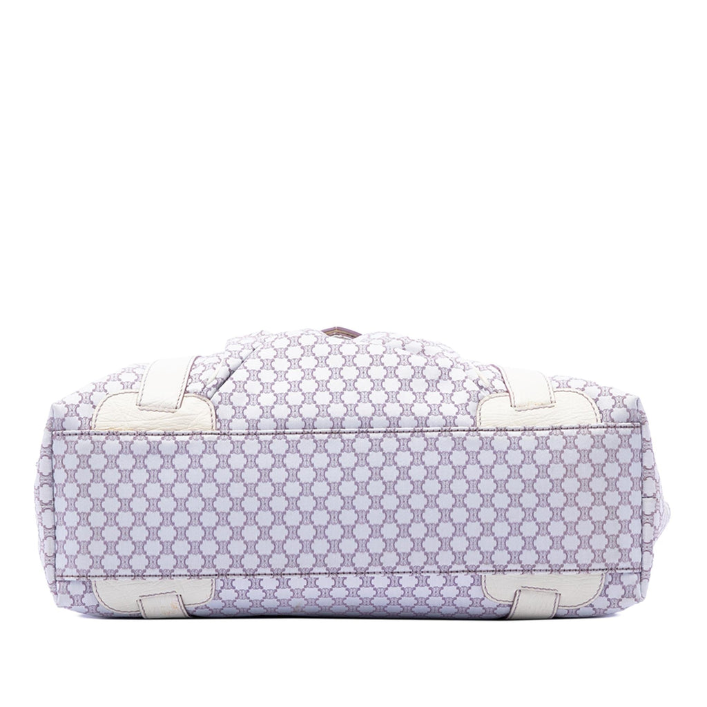 Celine Macadam Canvas Tote Bag - Purple