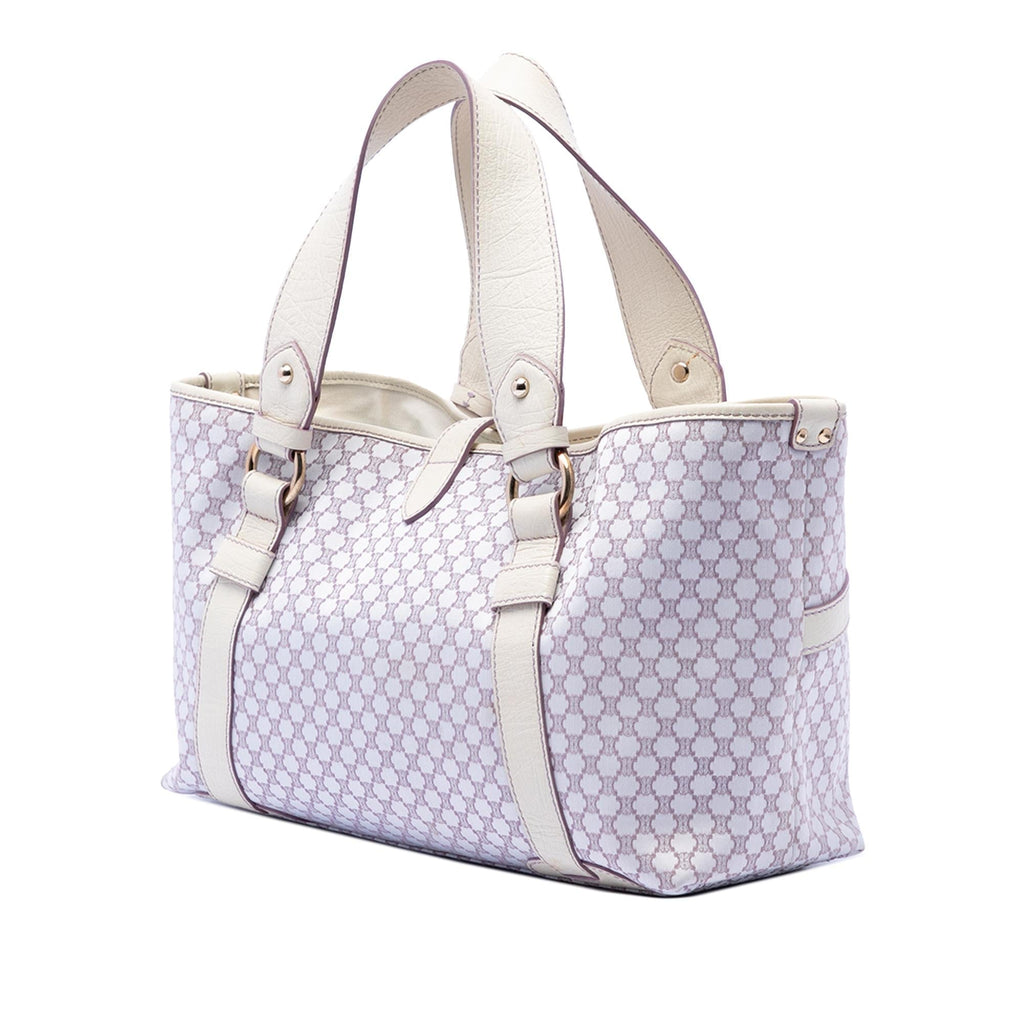 Celine Macadam Canvas Tote Bag - Purple