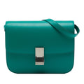 Celine Medium Calfskin Classic Box Crossbody Bag - Blue