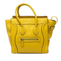 Celine Micro Drummed Calfskin Luggage Tote Bag - Yellow