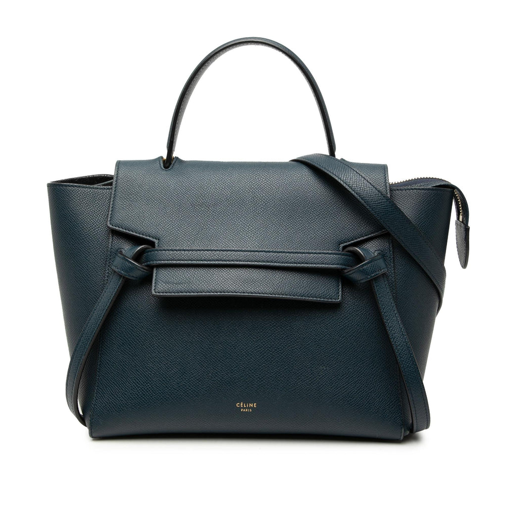 Celine Micro Grained Calfskin Belt Bag - Blue