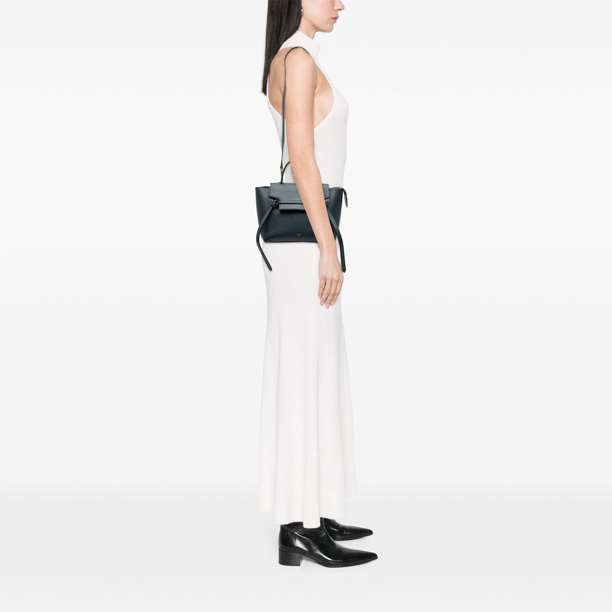 Celine Micro Grained Calfskin Belt Bag - Blue
