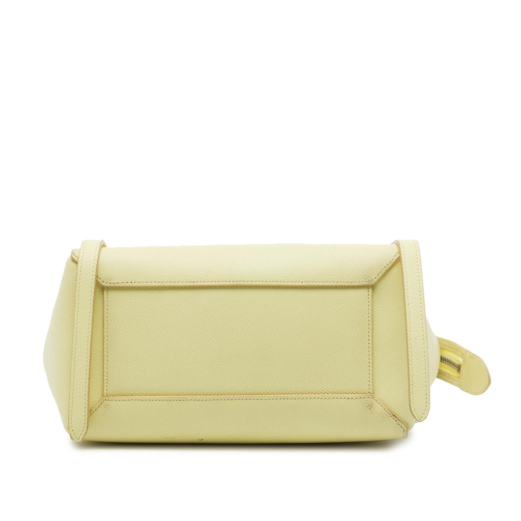 Celine Micro Grained Calfskin Belt Bag - Yellow